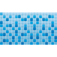 Стъклокерамика микс Син 2.5 х 2.5 см